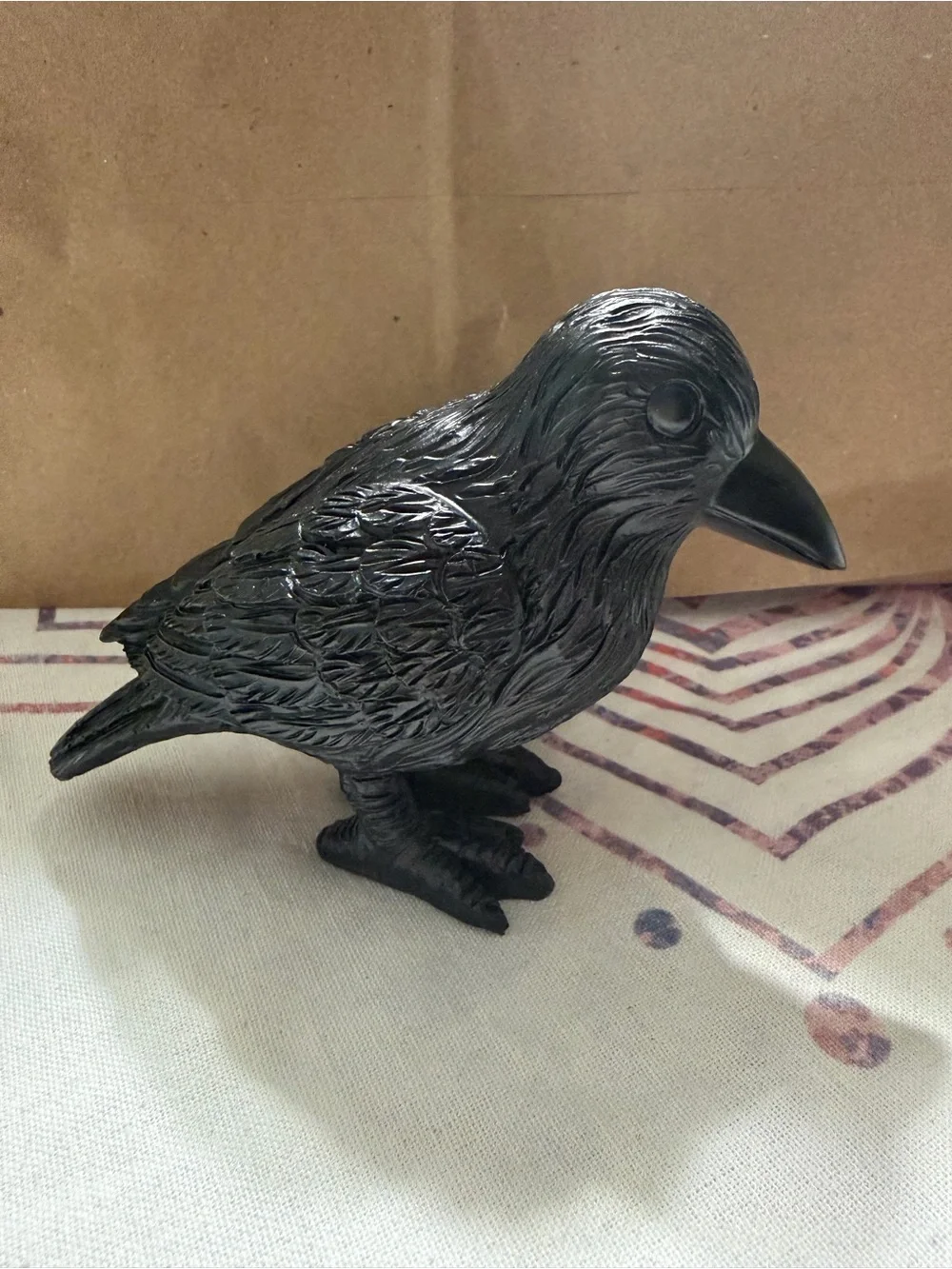 Halloween raven Bird Figurine